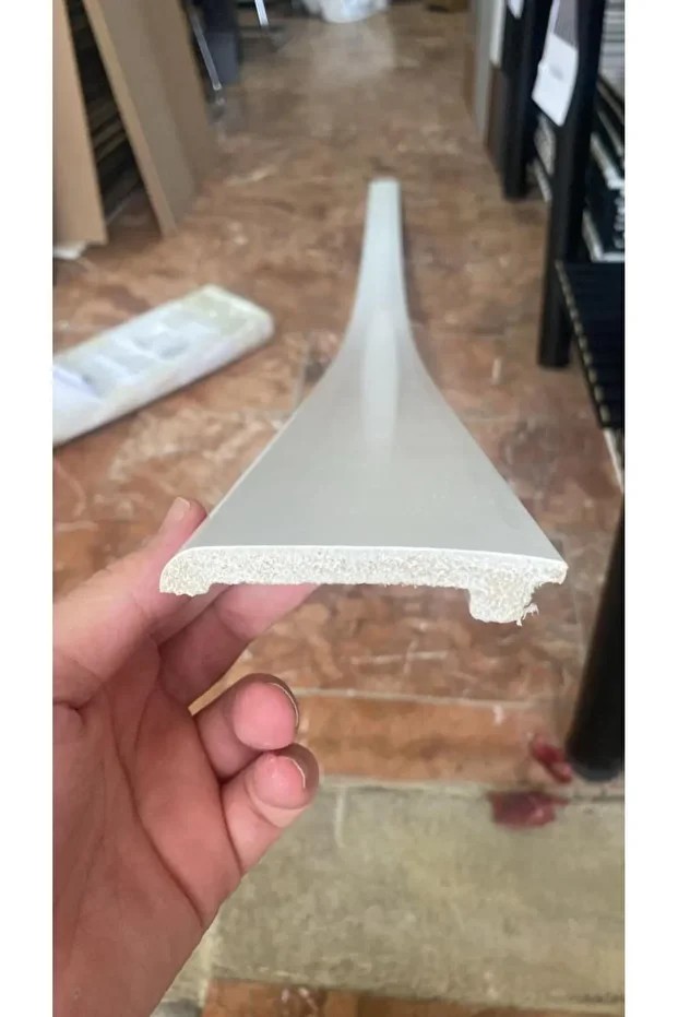 6 Adet 8cmx240cm Munut PVC Süpürgelik Suya Neme Dayanıklı PVC Parke Seramik Salon Mutfak Süpürgeliği
