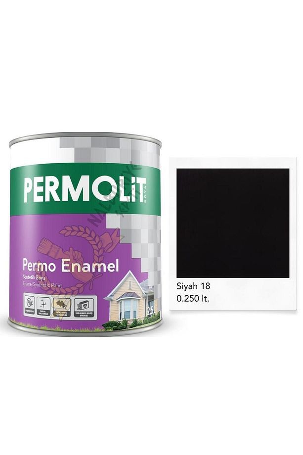 Enamel Sentetik Yağlı Boya SİYAH 0.250 Lt.