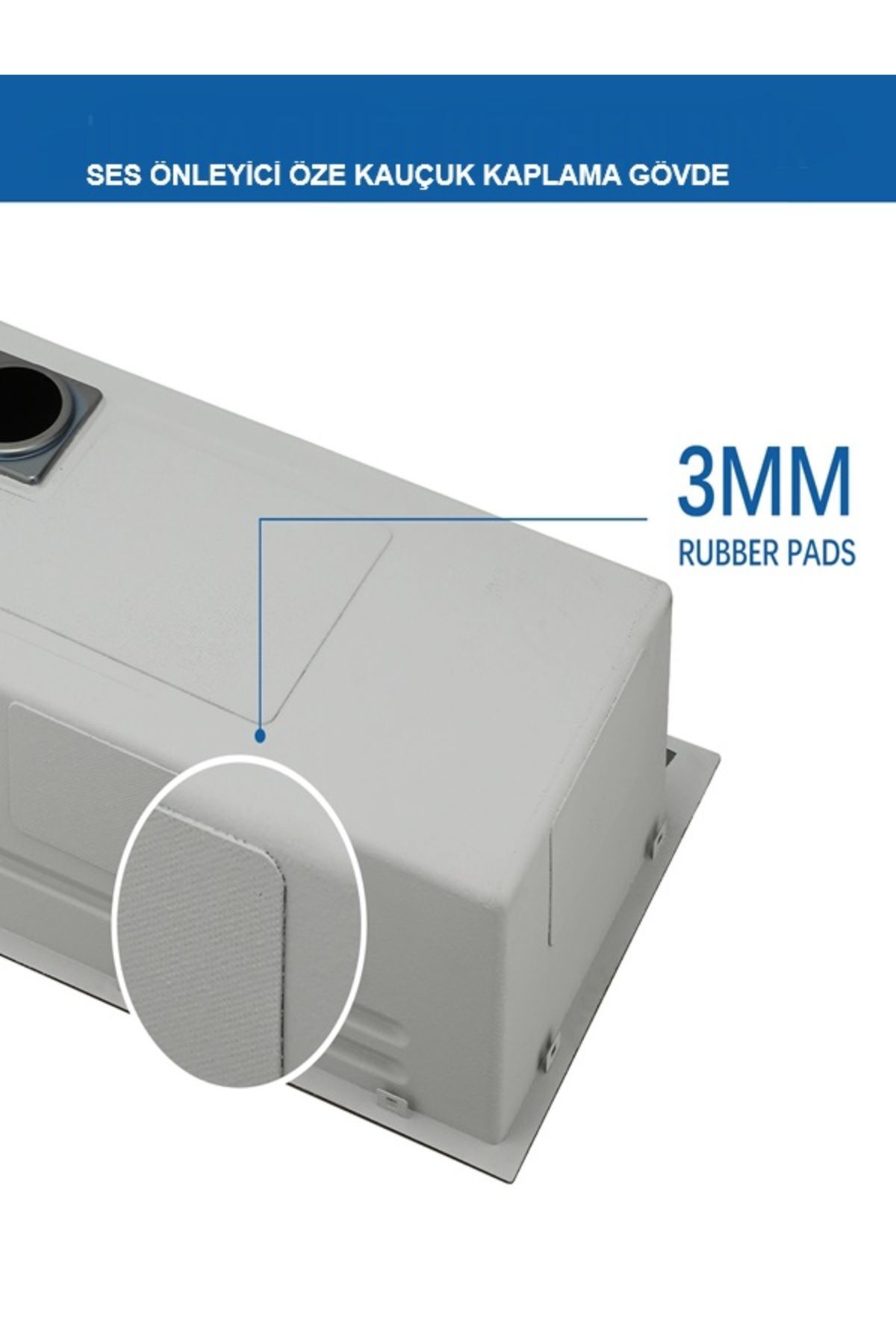 Teknolojik Mutfak Eviyesi Piyano Tuşlu Dijital Göstergeli 304 Krom Gövde Metalik Renk Full