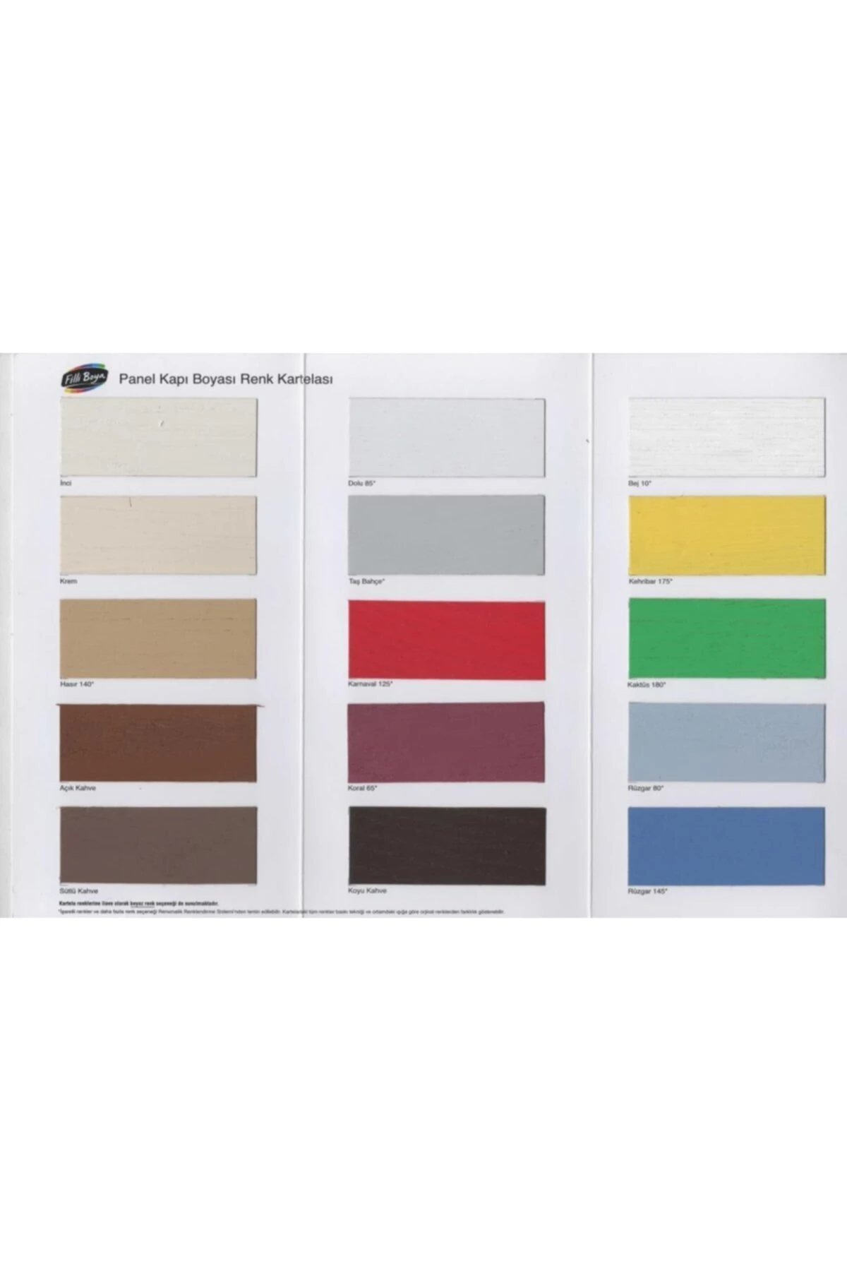 Filli Su Bazlı Yarı Mat Panel Kapı Boyası 15 Lt