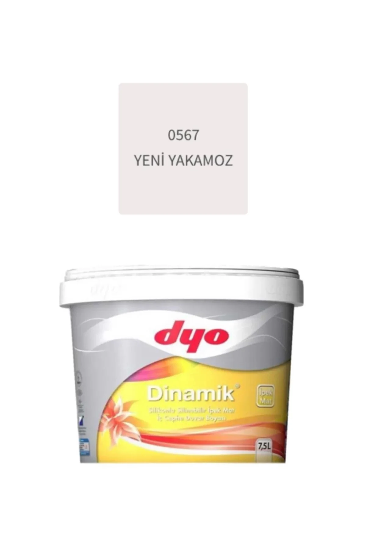 Dinamik Silikonlu Silinebilir Ipek Mat Iç Cephe Boyası 7,5 Lt