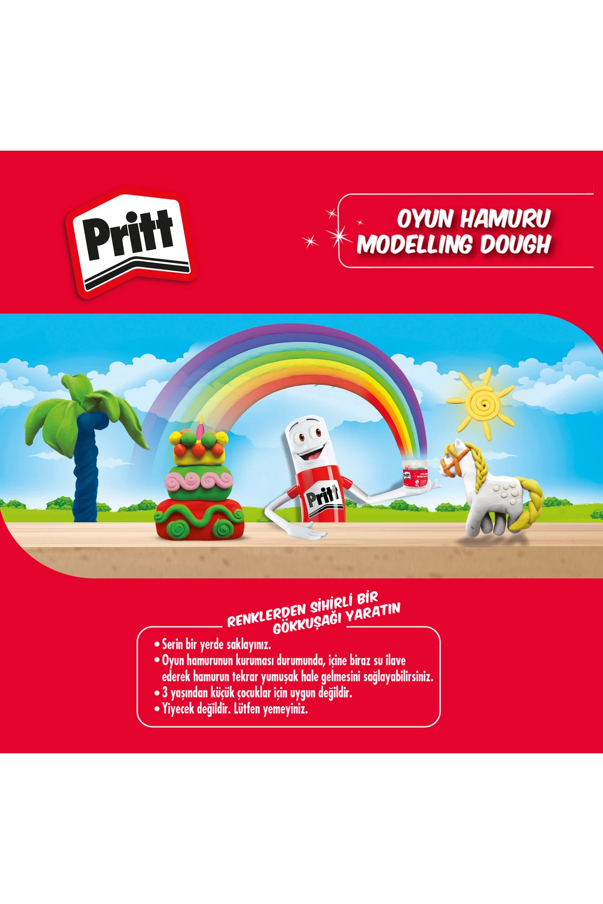 Oyun Hamuru 4 Renk 100 gr