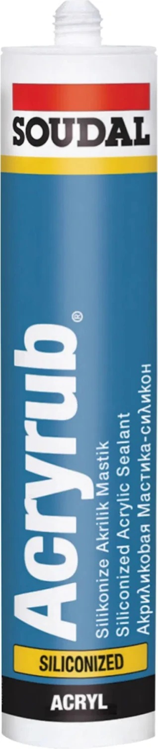 Acryrub Silikonize Mastik 500 gr + Silikon Tabancası