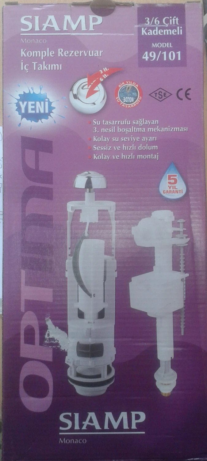 Siamp 49 / 101 Çift Kademeli Rezervuar İç Takımı Yeni Sistem