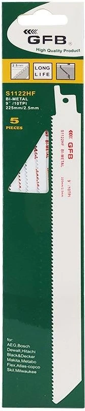 Gfb Hf Tilki Kuyruğu Testere Yedeği Metal Kesme 225 Mm