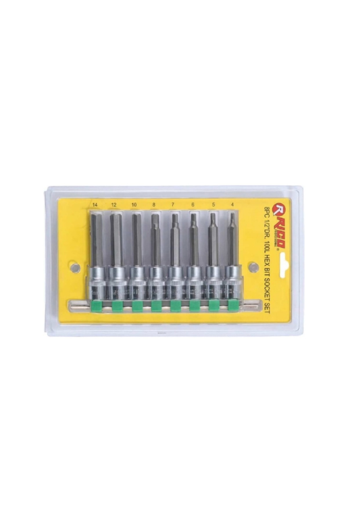 8 Parça 1/2” Lokmalı Allen Bits Uç Seti Uzun