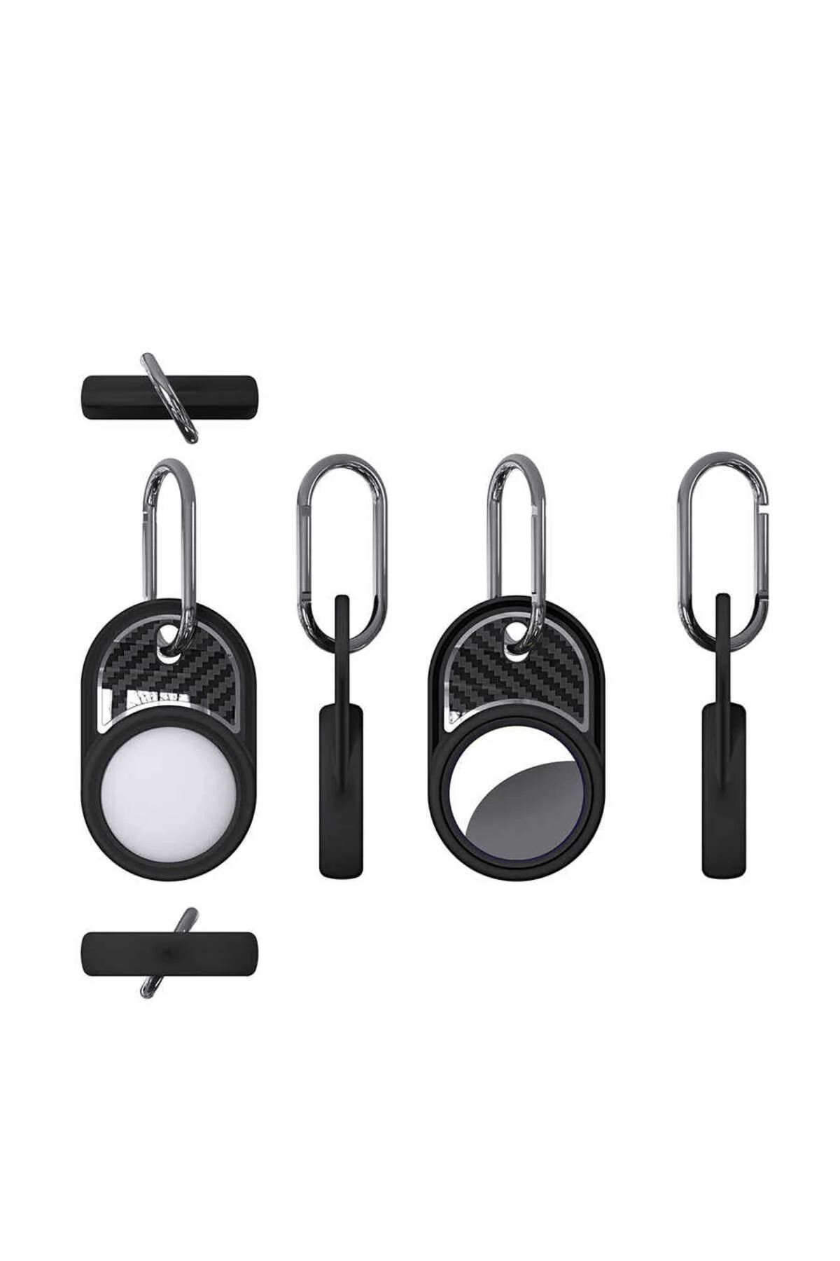 BRVH Airtag 05 Uyumlu Silikon Anahtarlık-Lacivert