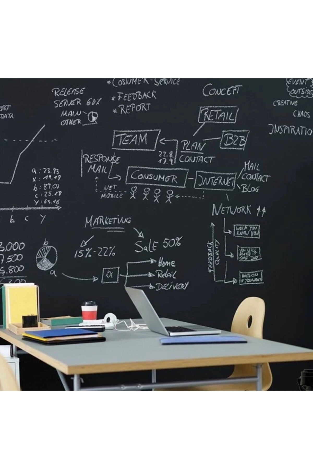 Filli Nippon Chalky Kara Tahta Boyası 0,3 L Siyah