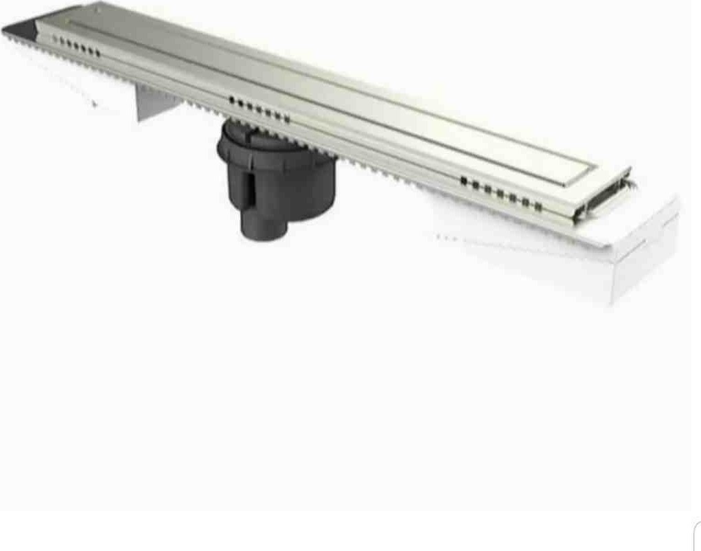 Elegance Duş Kanalı Dikdörtgen 80 cm - Alttan Çıkışlı - Parlak Krom