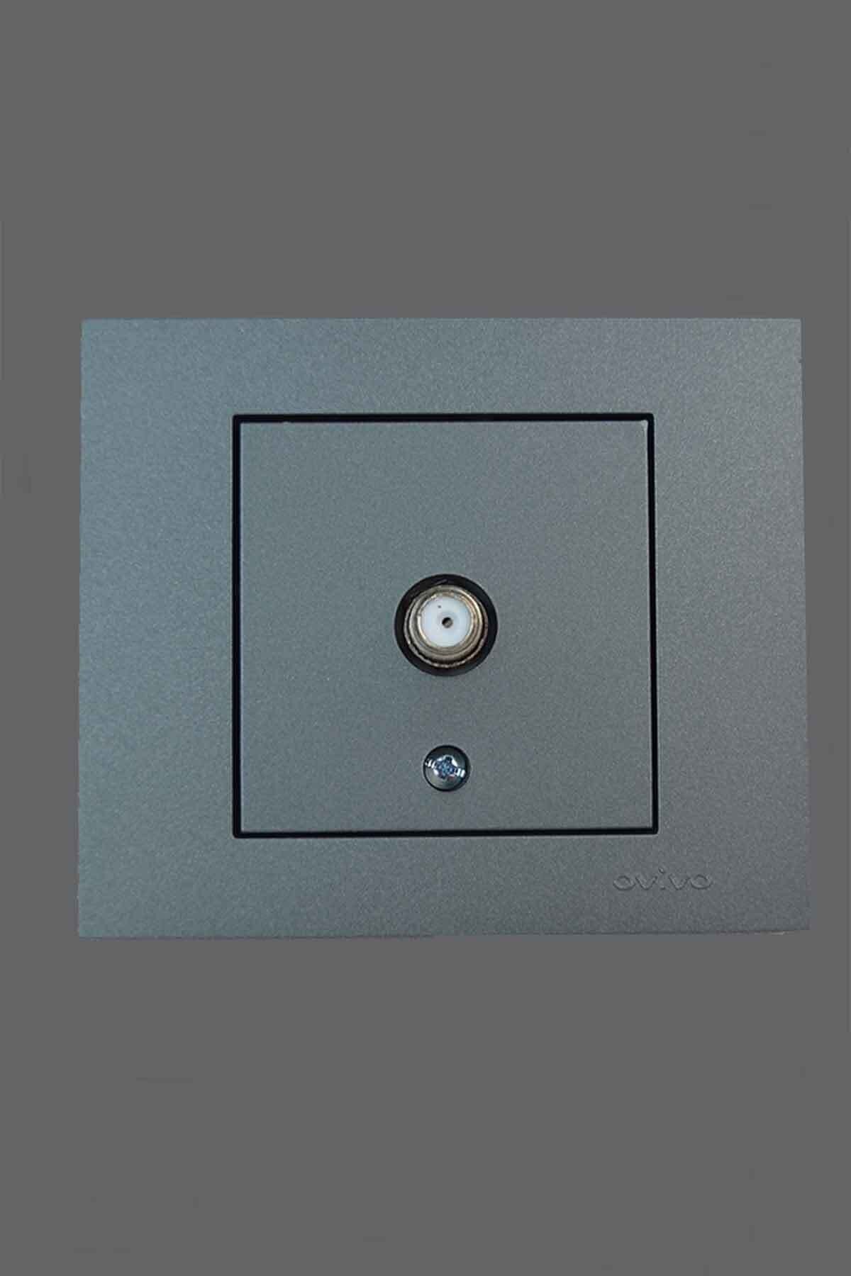 Grano Metalik Füme Uydu Prizi (F-KONEKTÖR) Çerçeve