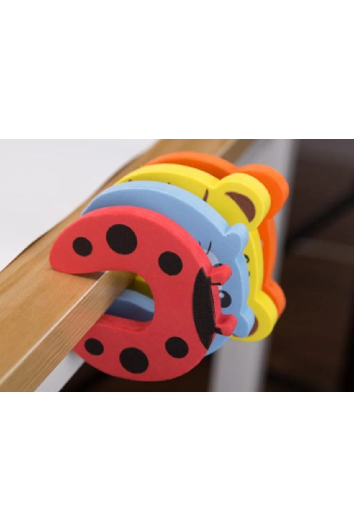 Kapı Pencere Kapanma Önleyici Kapı Stoperi 4 Adet Çocuk Güvenlik