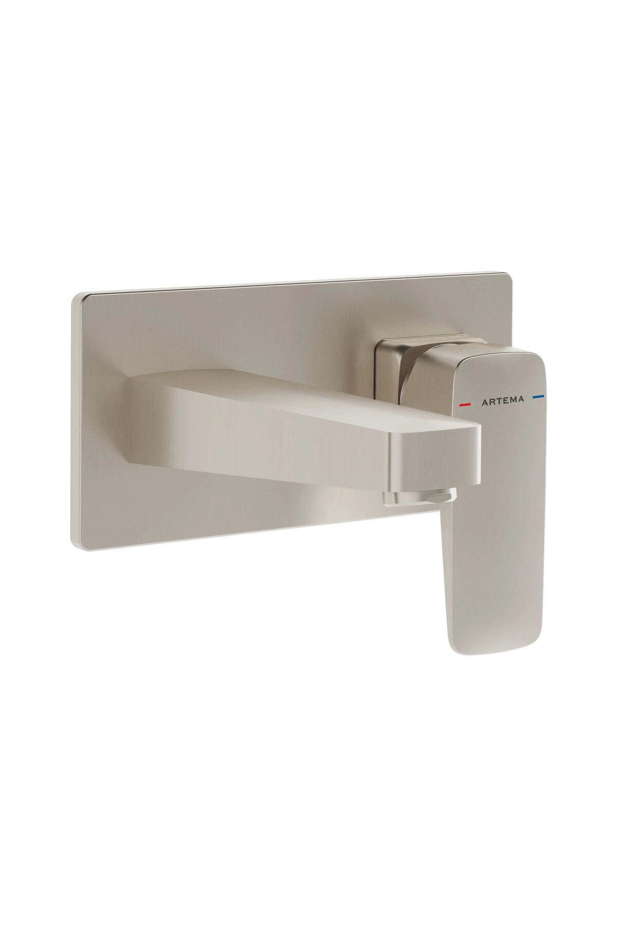 Root Square A4273834 Ankastre Lavabo Bataryası, Sıva Üstü, Fırçalı Nikel