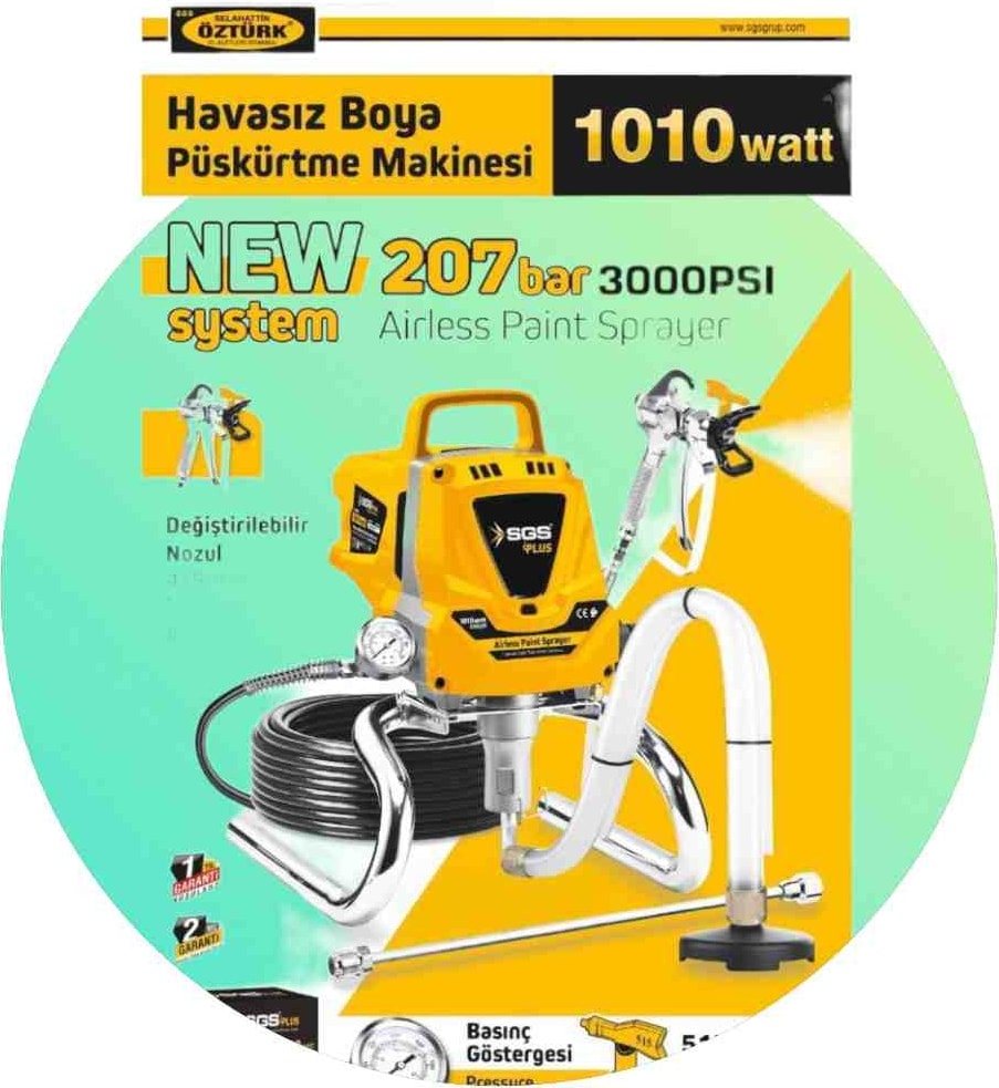 SGS Havasız Boya Püskürtme Makinası 1010 Watt
