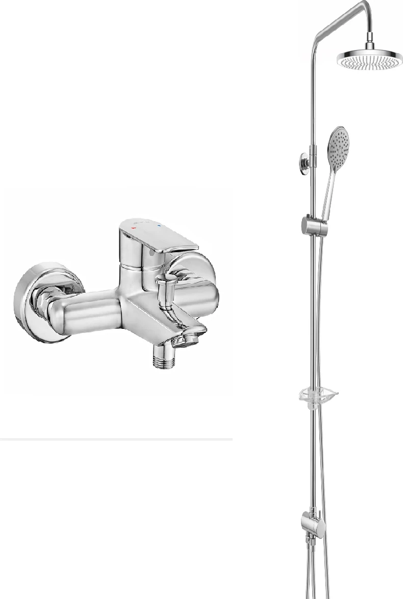 Lia Banyo Bataryası + E.c.a Niobe Teleskobik Kolonlu Duş Seti