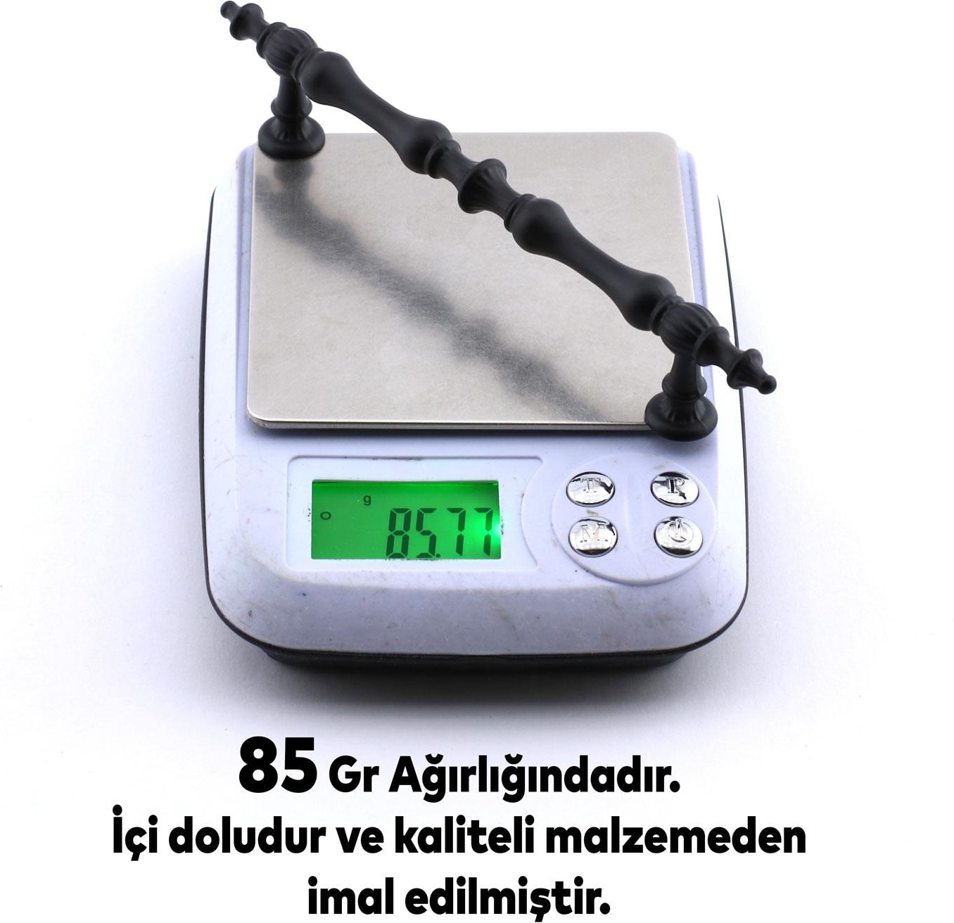 Şehzade Kulp Mobilya Mutfak Dolabı Çekmece Dolap Kulpları Kapak Kulpu Kulbu Siyah 128 mm Metal