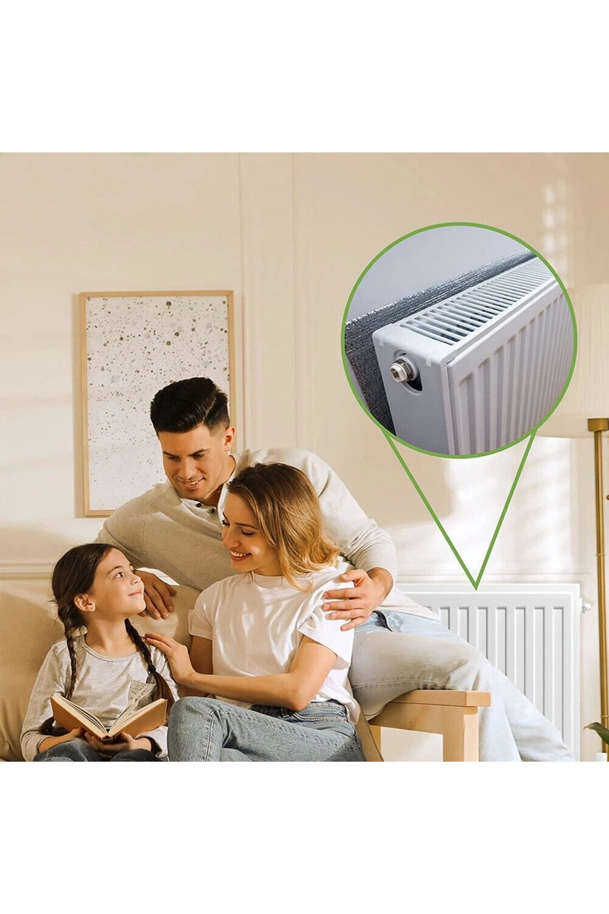 4 Adet Isı Yalıtım Levhası 3 mm Petek Arkası Kalorifer Radyatör Arkası İzolasyon Plaka