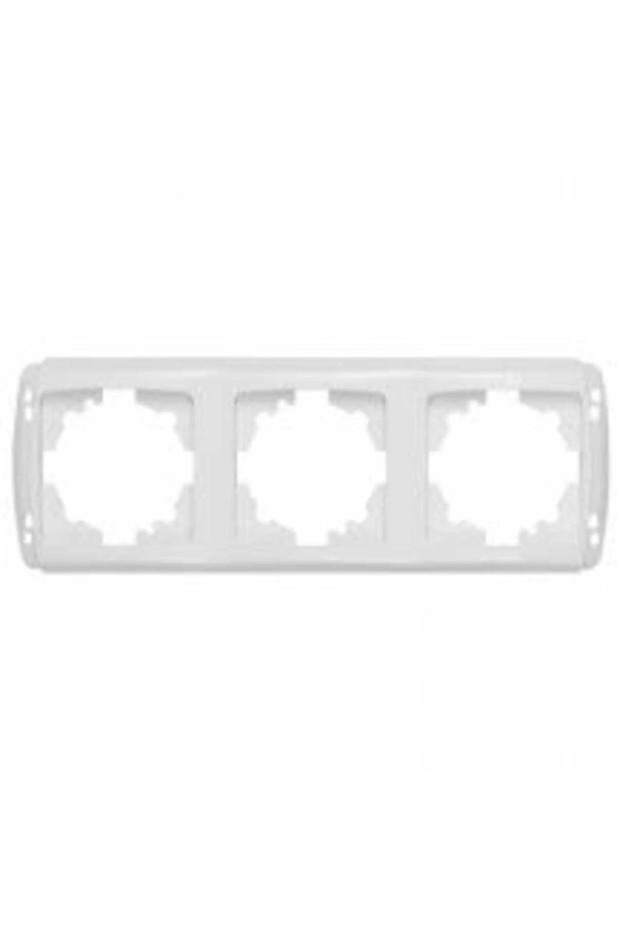 Viko Carmen Plus Beyaz Üçlü Yatay Çerçeve