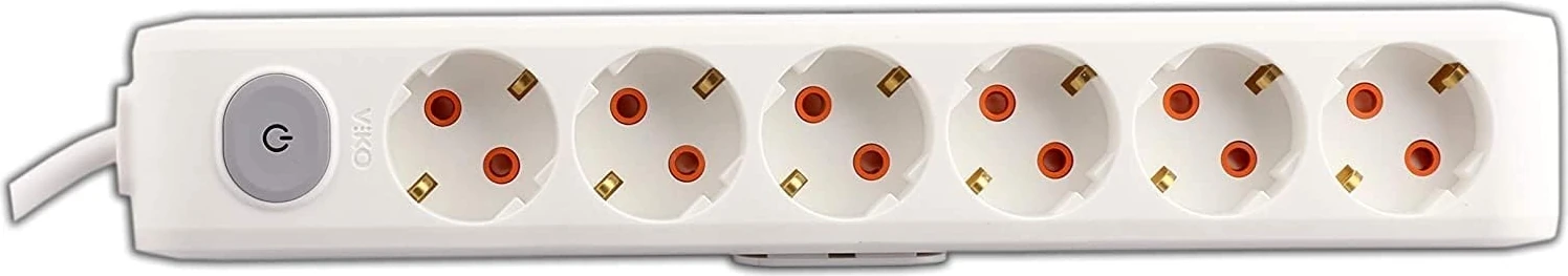 Multi-Let Priz Anahtarlı Topraklı Kablolu Çocuk Korumalı 2 mt