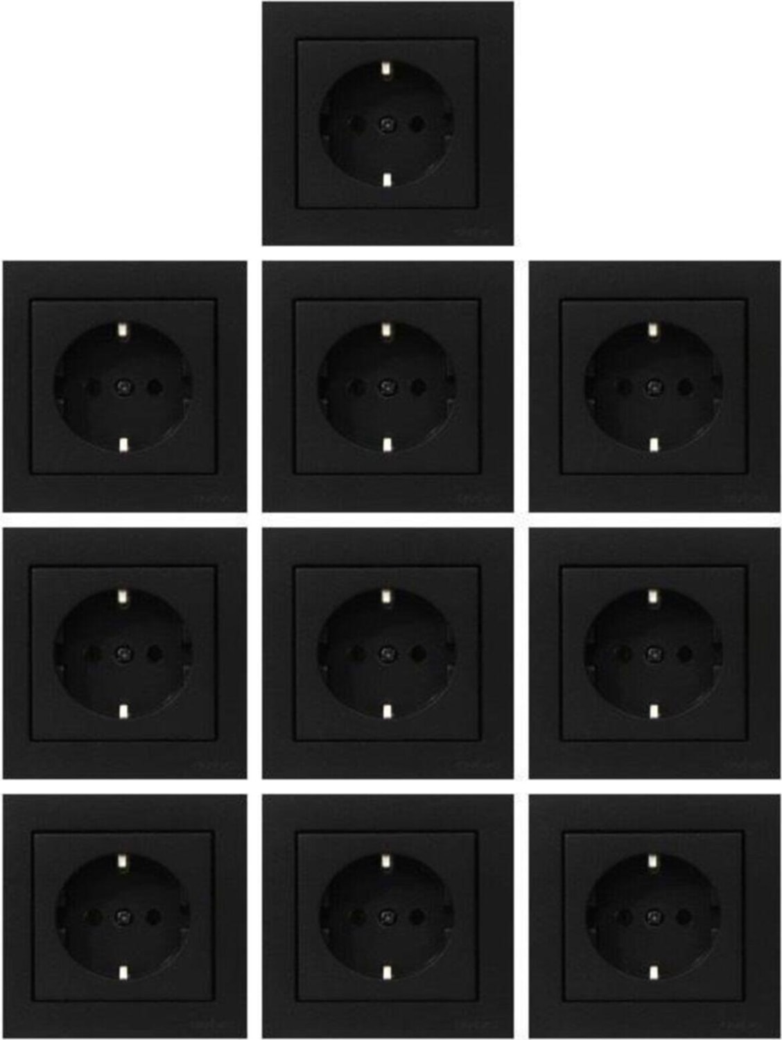 Grano Topraklı Priz 10 Adet Çerçeve