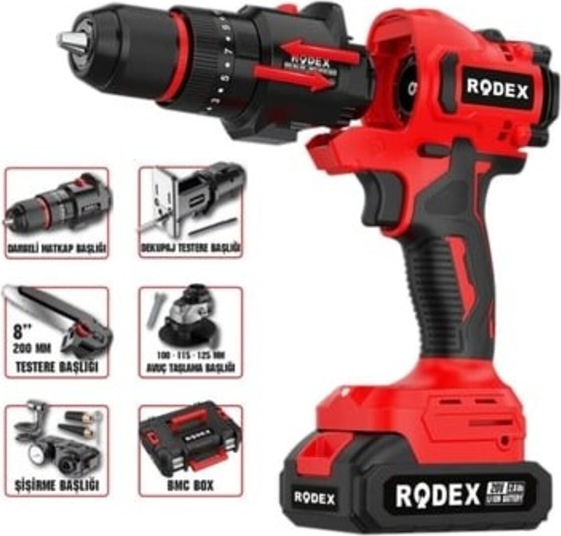 Rodex Akülü Çok Amaçlı 5 Fonksiyonlu Makine