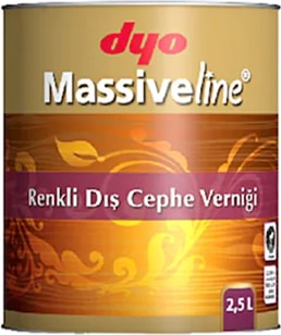 Massiveline Renkli Dış Cephe Verniği Natural 2,5 Lt