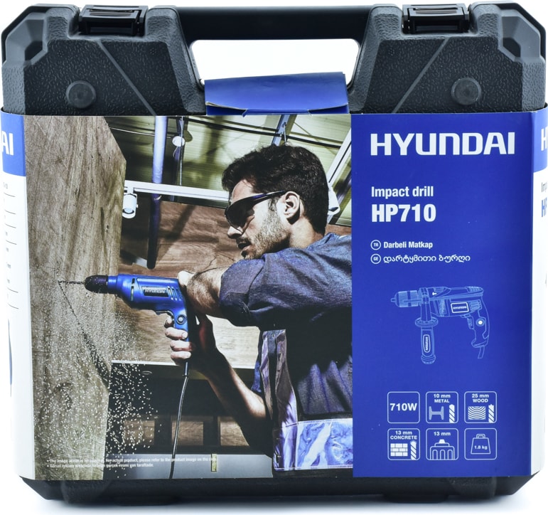 Hp710Set 710W Darbeli Matkap Pls.Çanta+16 Parça Uç Set