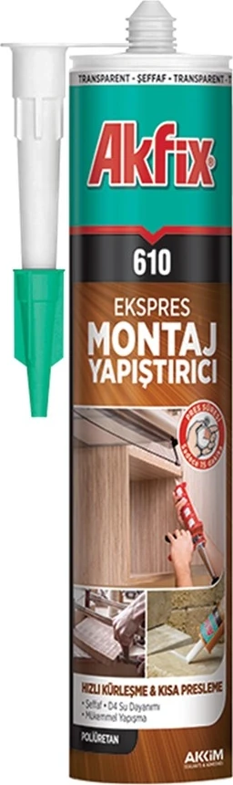 610 Ekspres Pu Sıvı Çivi 310 ml Montaj Kit