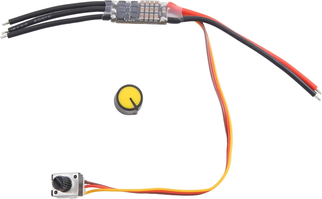Dc 7-26V Üç Fazlı Fırçasız Motor Sürücüsü Dc Motor Sürücü Kartı Potansiyometreli Hız Kontrol Regülatörü (20A) (Yurt Dışından)