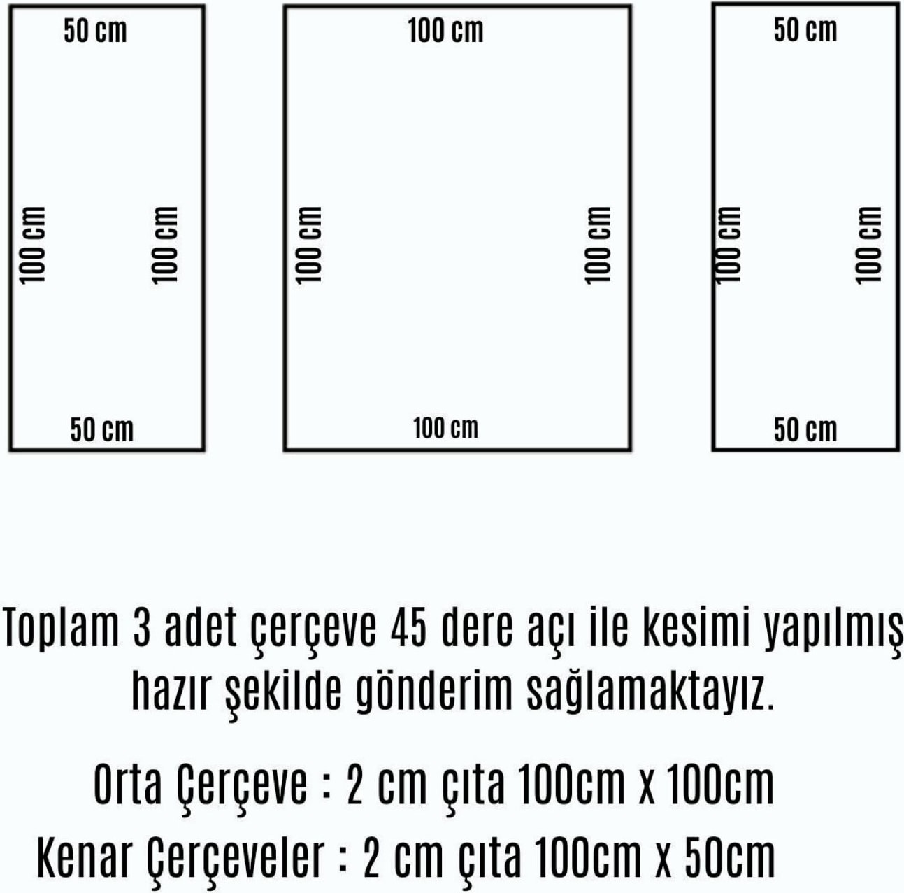 Decozza Dekoratif Boyanabilir Hazır Kesim Duvar Çıtası 2 cm Çıta