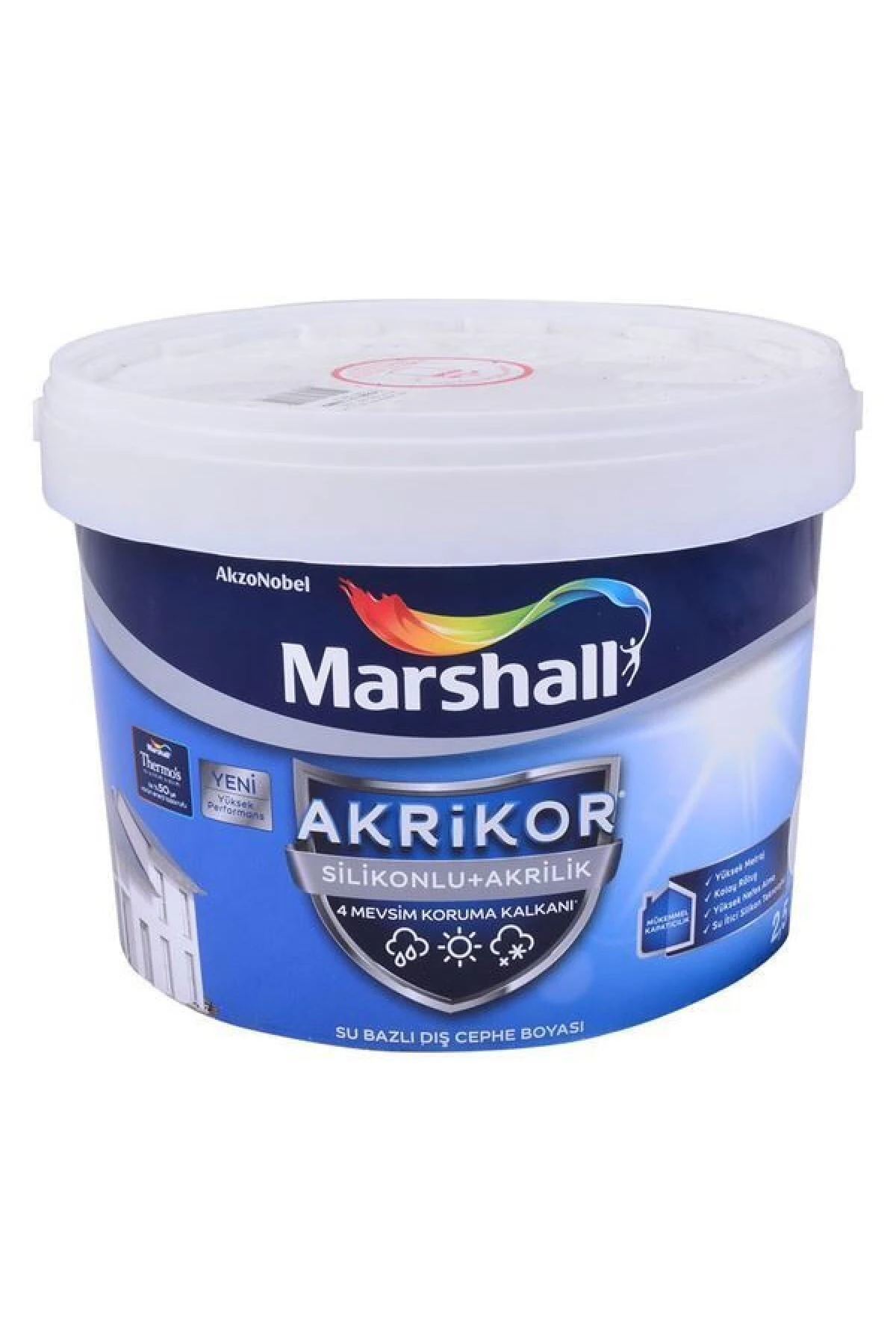 Akrikor Silikonlu + Akrilik Boya T3 7,5 Lt. (10 Kg)