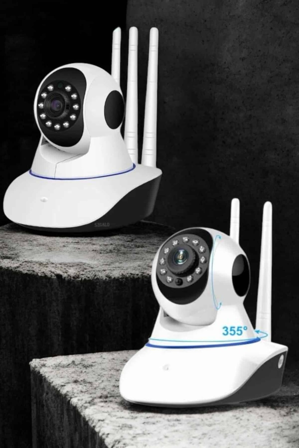 Zeroshop Wifi Kamerası Çift Yönlü Bebek Güvenlik Kamerası Gece Görüşlü
