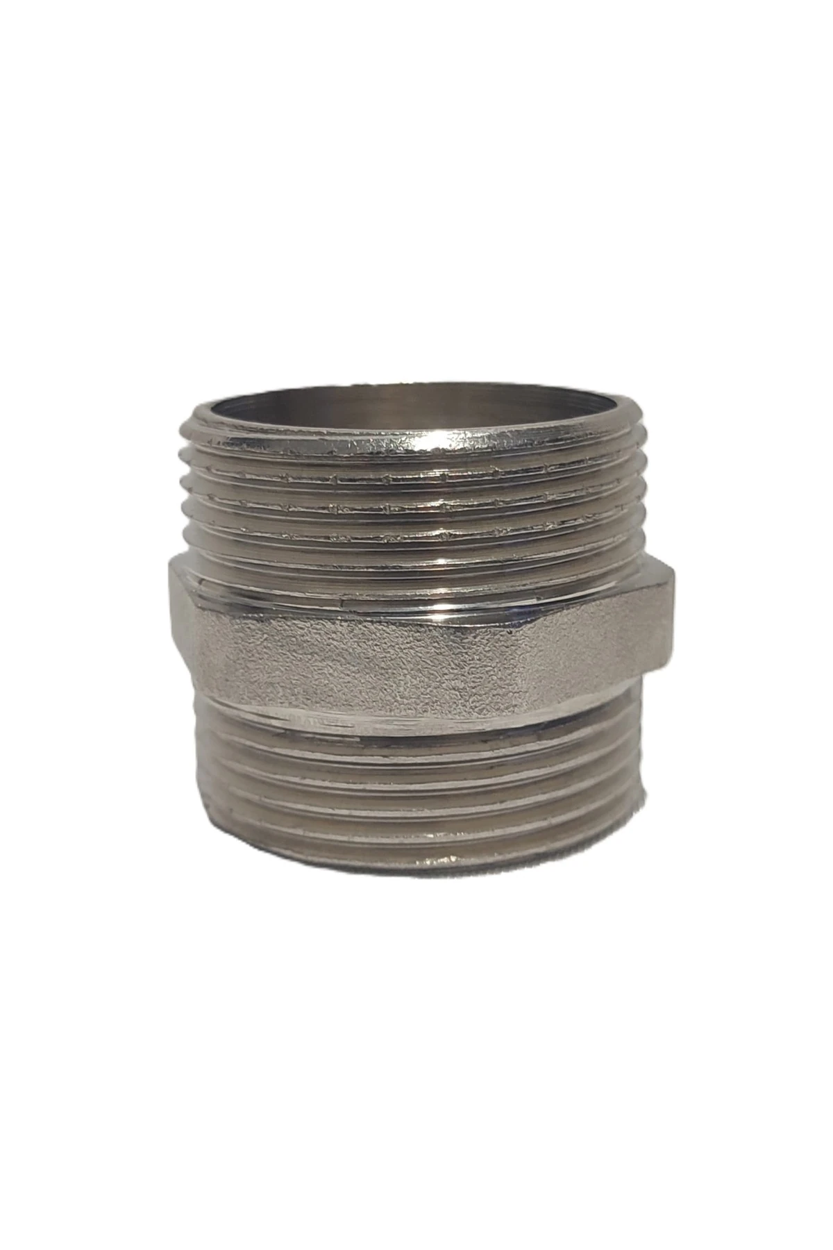 2'Li Paket 11/4" Sarı / Krom Dişli Nipel Dn32 - Chrome Nipple