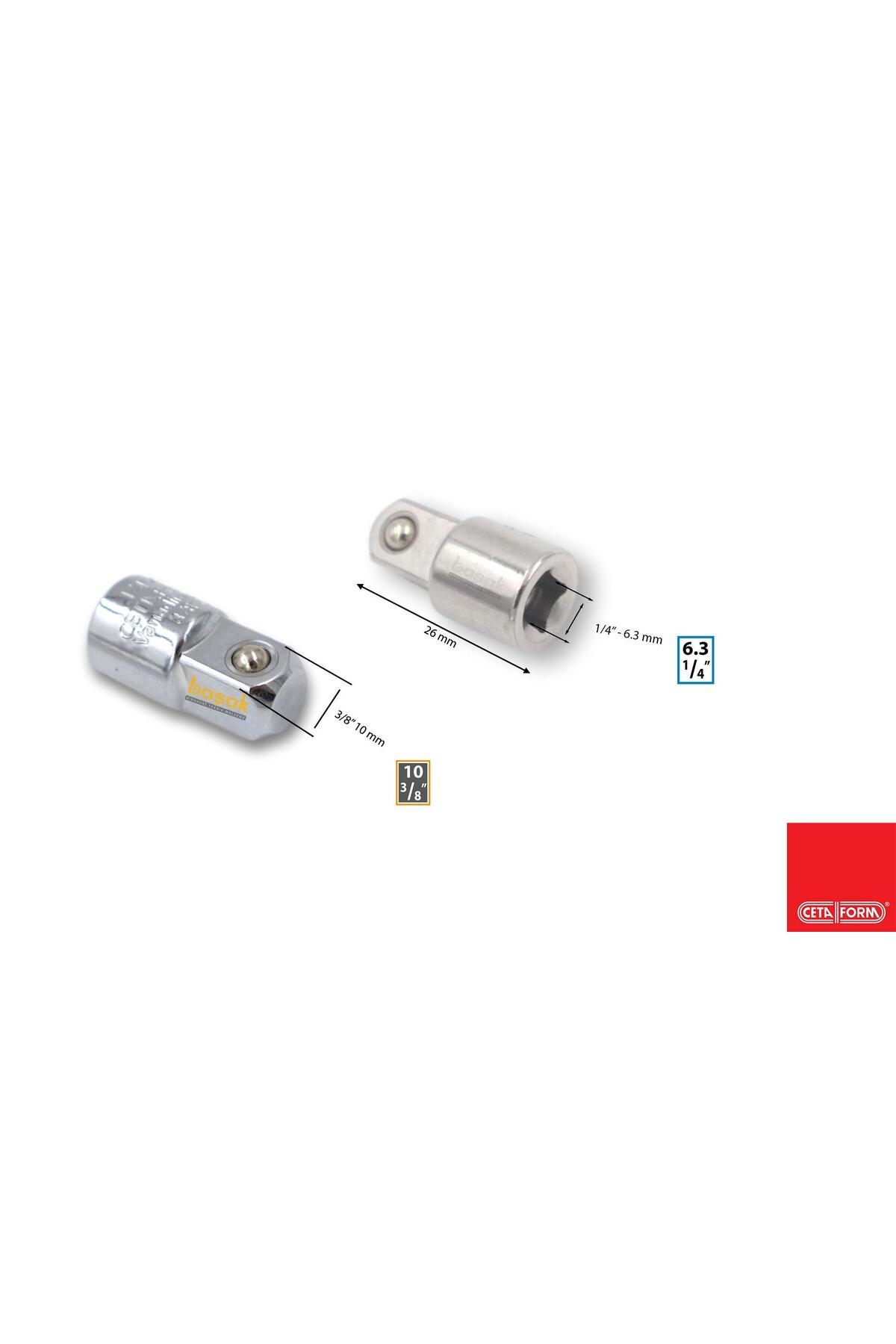 1/4" Den 3/8" E Yükseltici Lokma Adaptörü C01-92