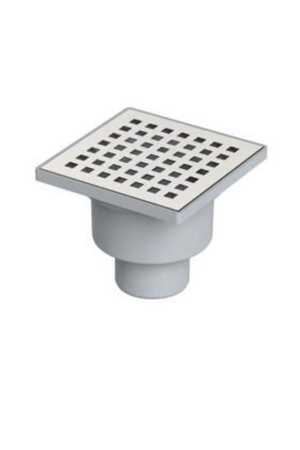 GÜÇLÜ 10*10 Ø50 Alttan Yer Süzgeci (sifon) Paslanmaz