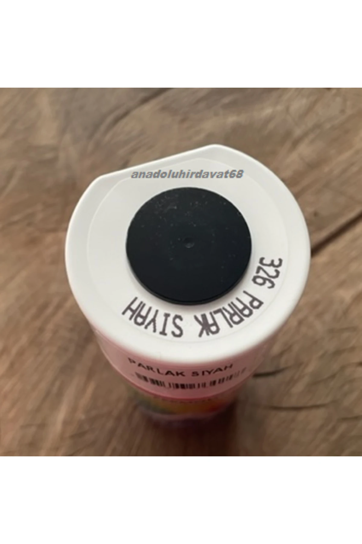 AKÇALI PARLAK SİYAH ÜSTÜN KALİTE TAMPON BOYASI SİYAH SPREY BOYA 400ML526