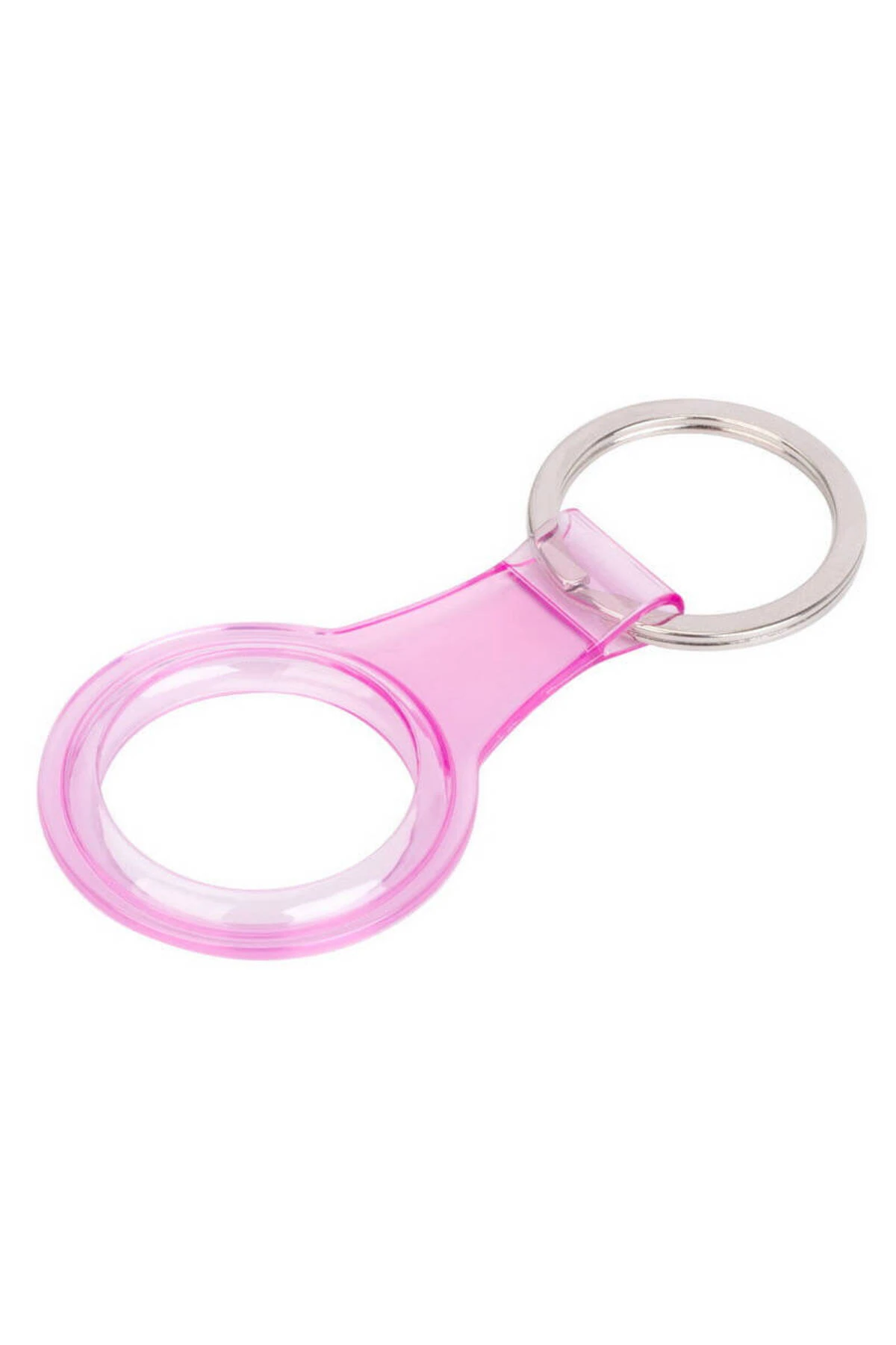 INC Airtag 07 Uyumlu Silikon Anahtarlık-Pembe