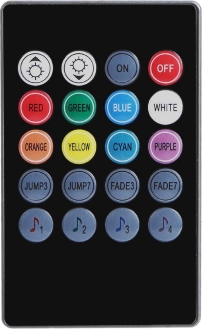 Müziğe /sese Duyarlı Rgb LED Kontrol Paneli + Kumanda – 20 Tuşlu
