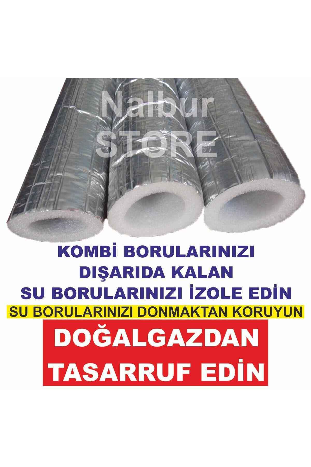 DOĞALGAZ KOMBİ FOLYO KAPLI TASARRUF BORU KILIFI 2 METRE 20/22mm-Borularınızı soğuktan sıcaktan korur