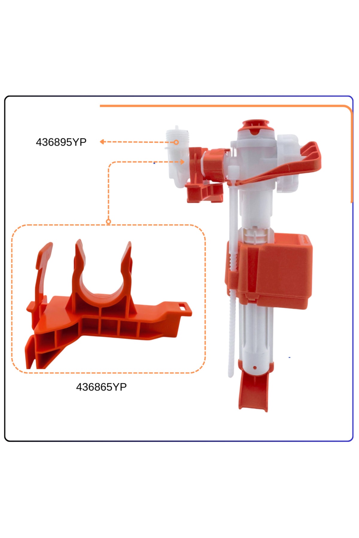 436895YP+436865YP  Doldurma Grubu Dirsekli 1/2+ Doldurma Bağlantı Parçası-New İgr