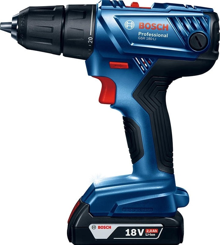 BOSCH Gsr 180-LI Akülü Vidalama Şarjlı Matkap + 46 Parça Tornavida Vidalama Ucu ve Lokma Ucu Seti