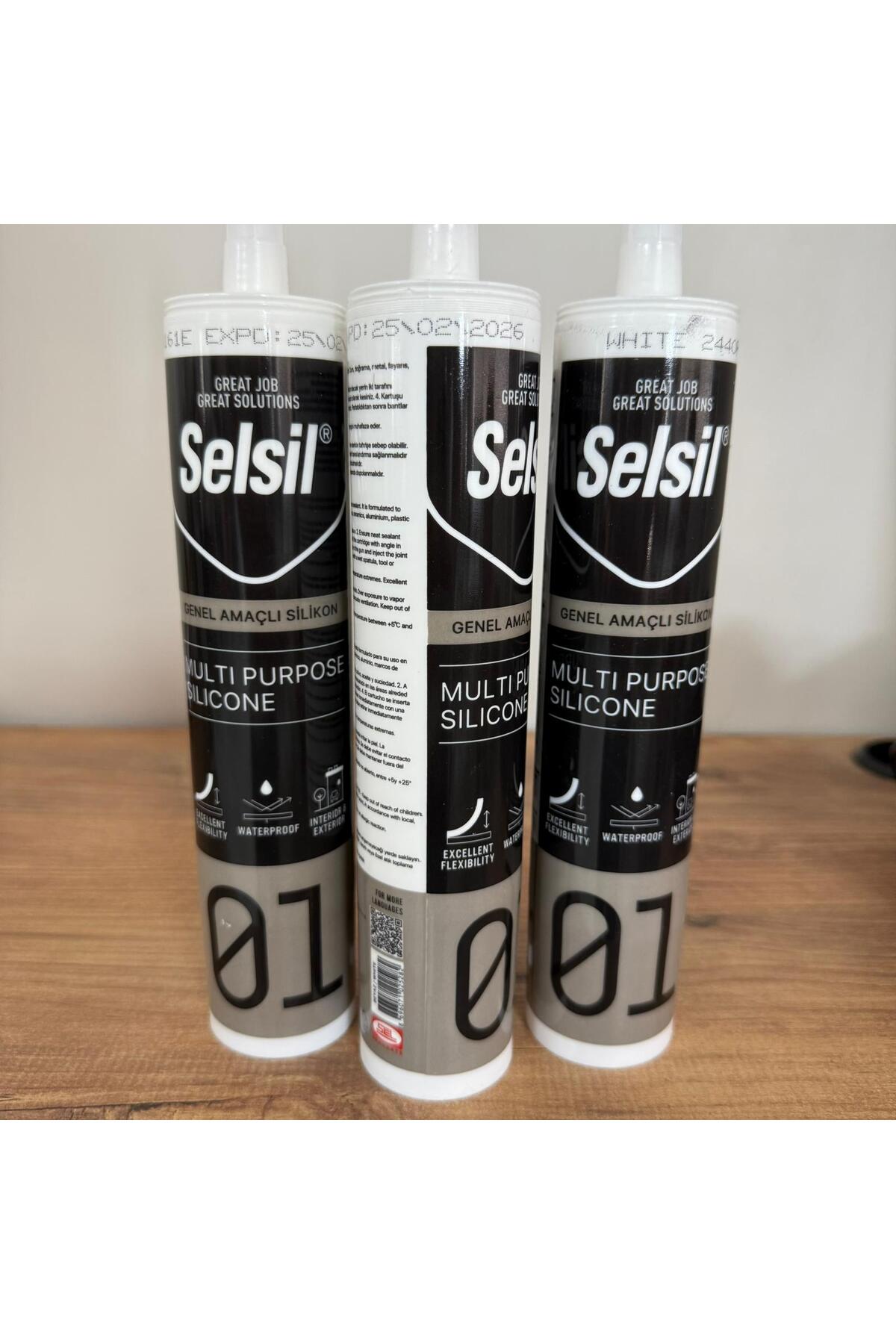 SELSİL Beyaz Silikon 4 Adet
