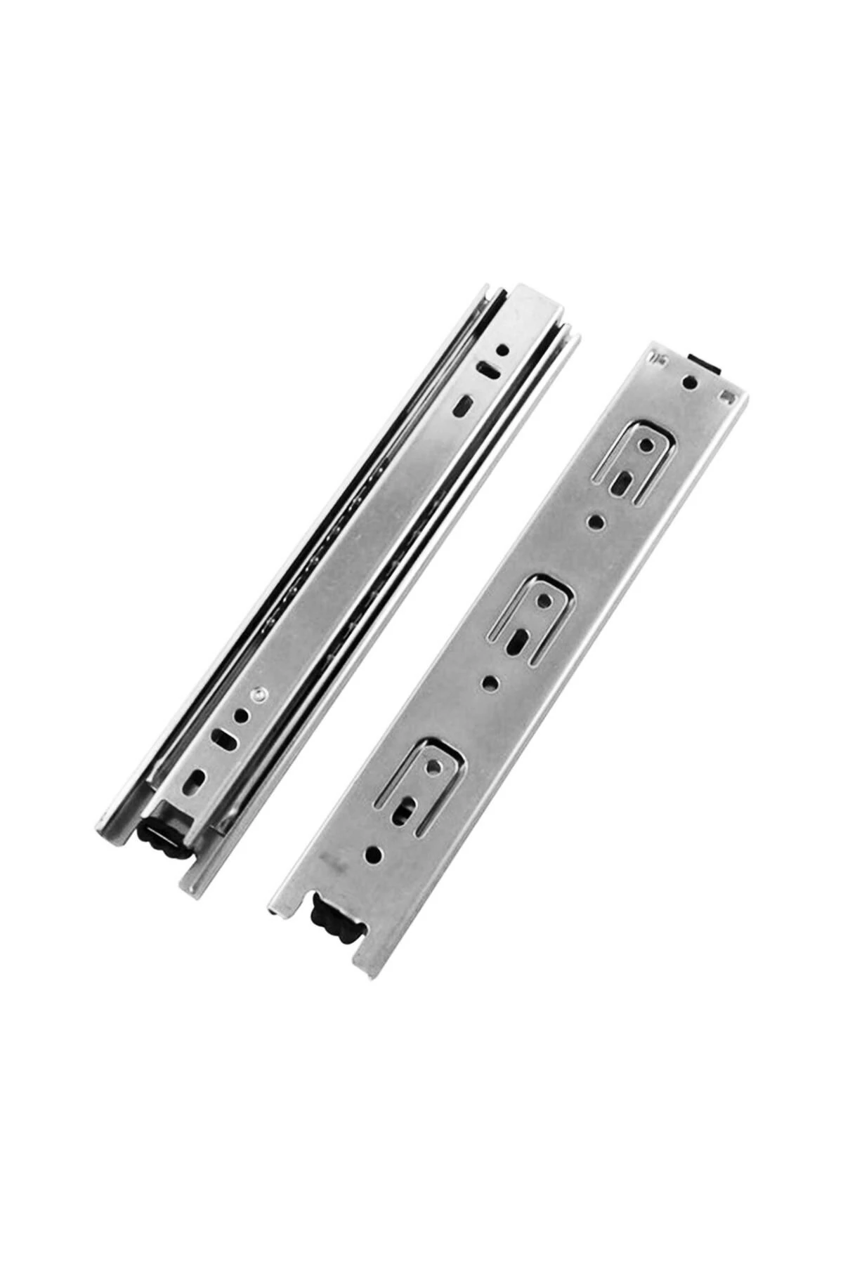 Bilyalı Dolap Çekmece Rayı Metal En 4.3 cm Uzunluk 50 cm Gardrop Mutfak Dolabı