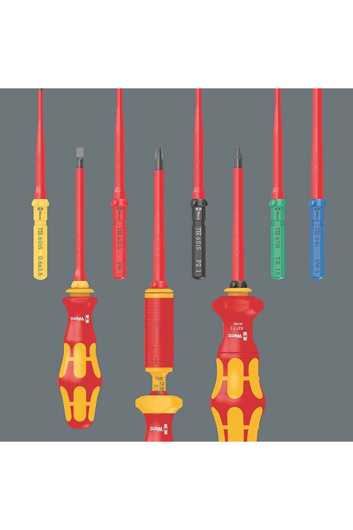 WERA KraftForm Kompact VDE 17 Parça 1000 Volt İzoleli Tornavida Takımı (05006612001)