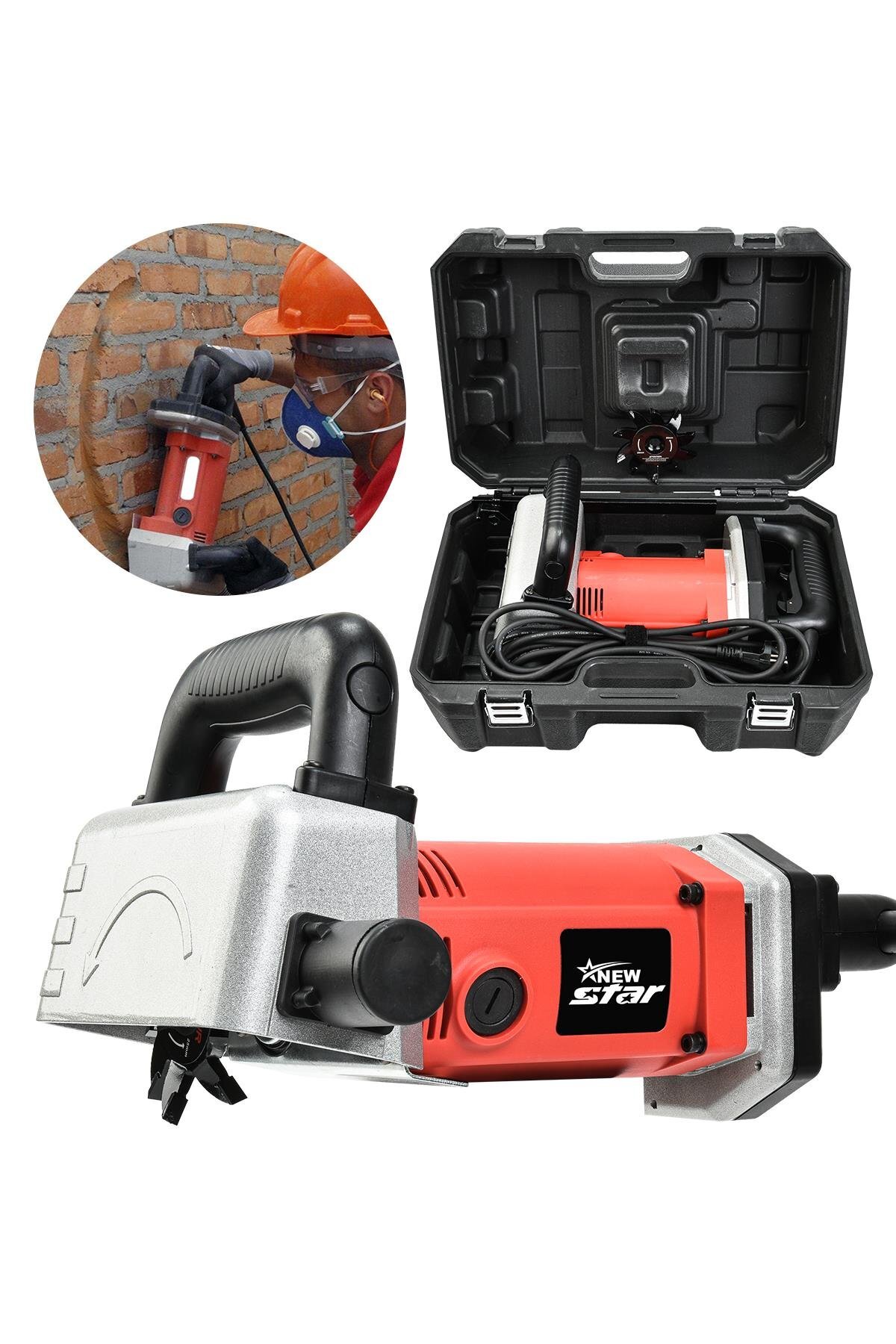 New Star Kanal Açma Makinası Kırmızı