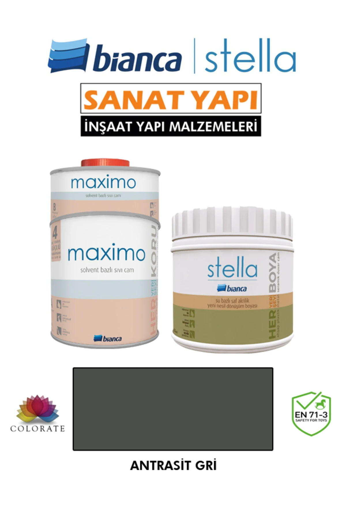 Stella 4-6 M2 Boyama Seti ( 500Ml Boya+ 500Ml Maximo Parlak )