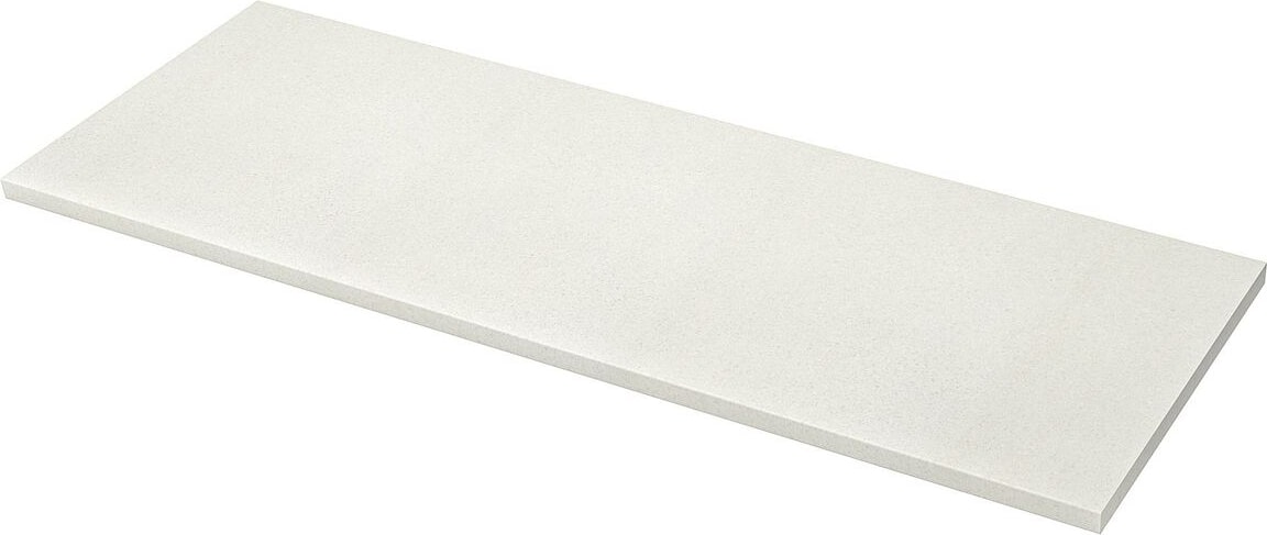 Tezgah, Beyaz-Açık Gri Taş Görünüm-Laminat, 246X3,8 cm