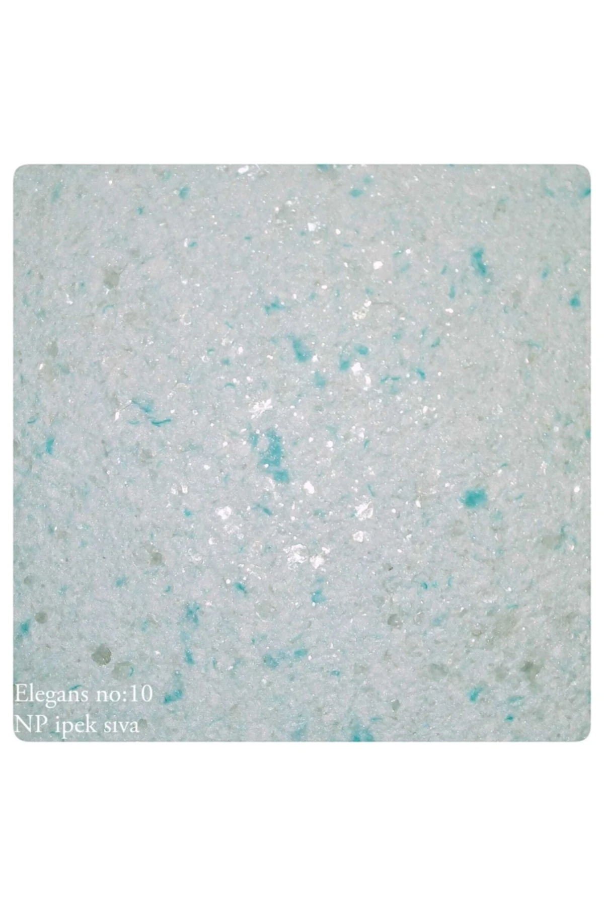 Enerjik Isı Ve Ses Yalıtımlı Ipek Sıva Elegans Serisi -  Turkuaz Beyaz Mix