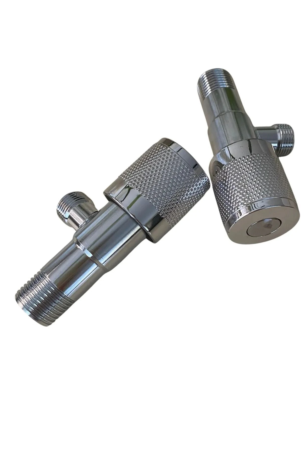 Lüks Krom Kaplama 2’li Ara Musluk Seti Su Tasarruflu Dayanıklı Modern Banyo ve Mutfak Musluğu