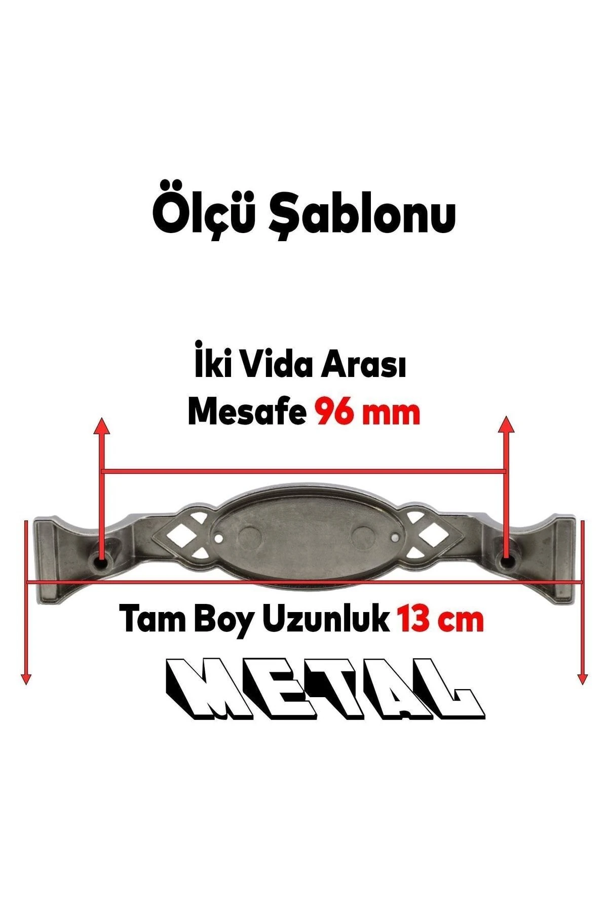 Mobilya Mutfak Dolabı Çekmece Dolap Kapak Kulpu Kulbu Antik Bakır 96 Mm Metal Kulp
