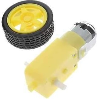 6 V 250 Rpm Motor ve Tekerlek Seti